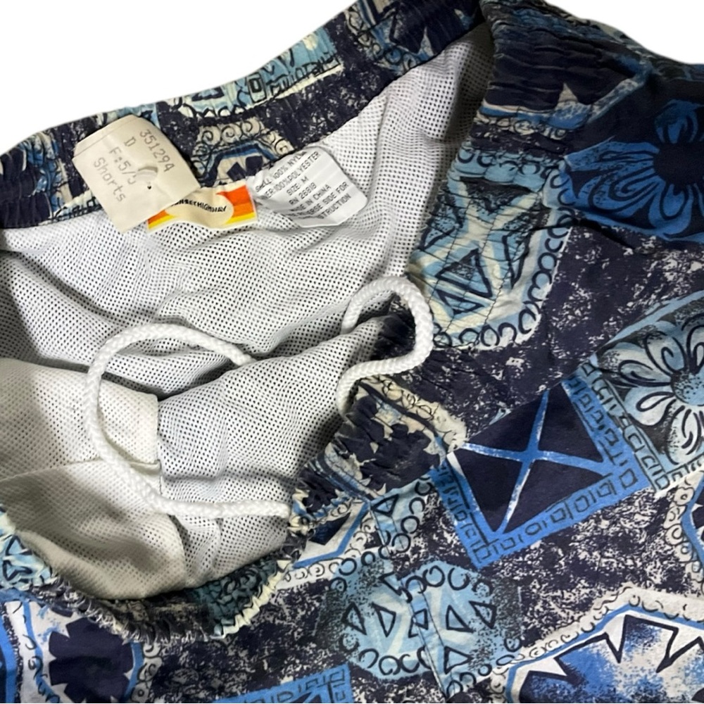 πβ Vintage Sunset Highway Swim Shorts π 90s Vibes | M | NWT - Picture 3 of 5